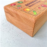 Домино "Фрукты-овощи" в деревянной коробочке