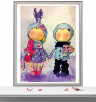 Алмазная мозаика &quot;Куклы Аня и Ваня&quot;