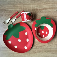 Бамбуковая посуда &quot;Клубника&quot;