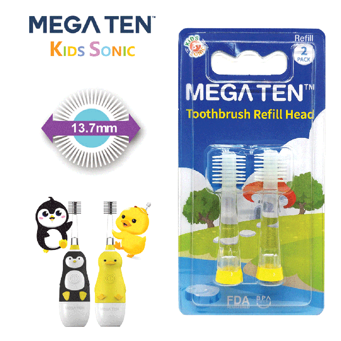 Зубная щетка «Пингвиненок» Megaten Kids Sonic