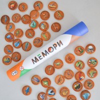 Мемори &quot;Динозавры&quot; в тубусе