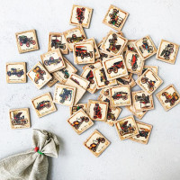 Мемори &quot;Старые авто&quot; в льняном мешочке