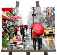 Картина по номерам &quot;Дождь в Нью-Йорке&quot;